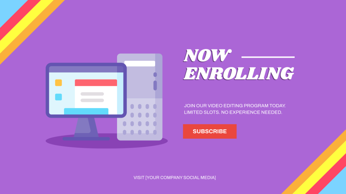Free Program YouTube Ad Template to Edit Online