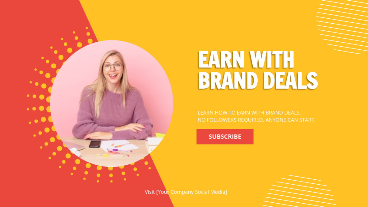 Free Sponsored YouTube Ad Template to Edit Online