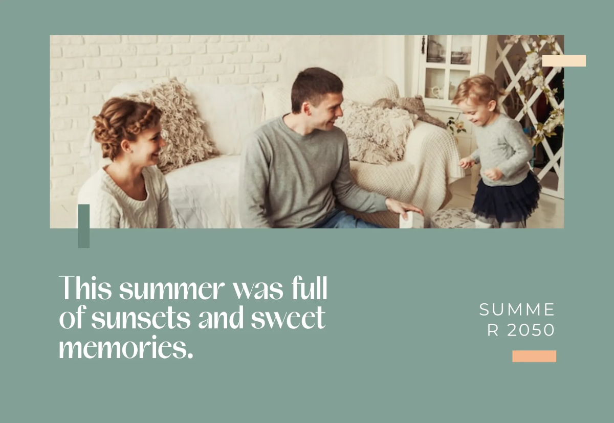 Free Half Fold Photo Card Template to Edit Online