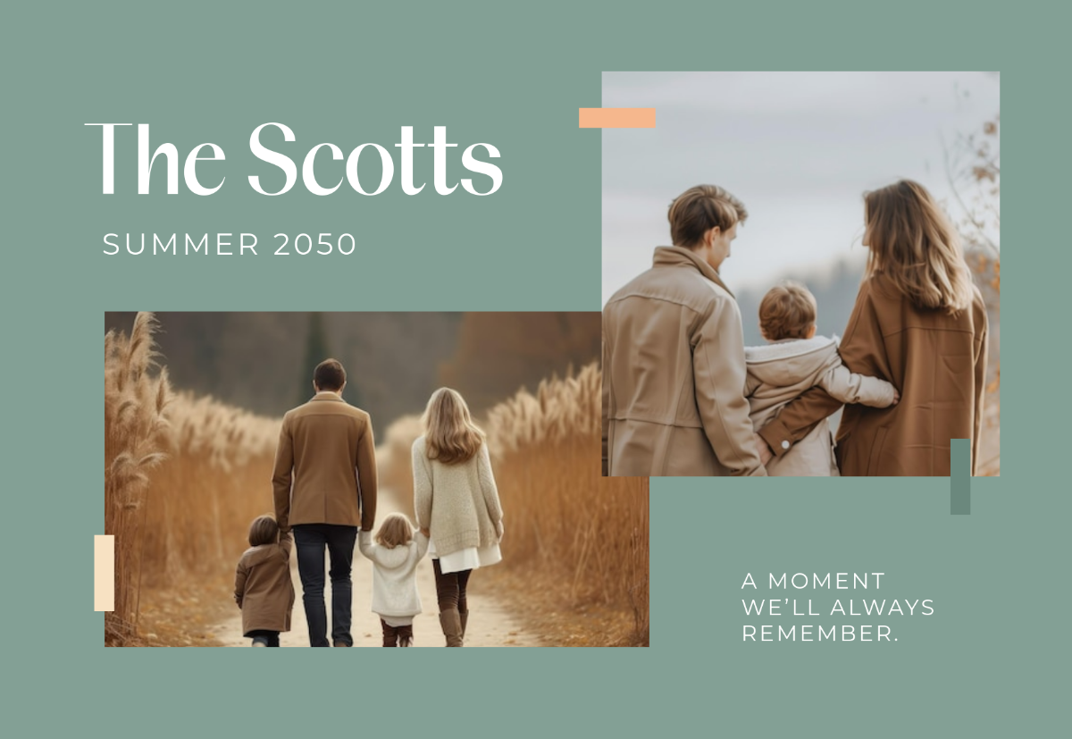 Free Half Fold Photo Card Template
