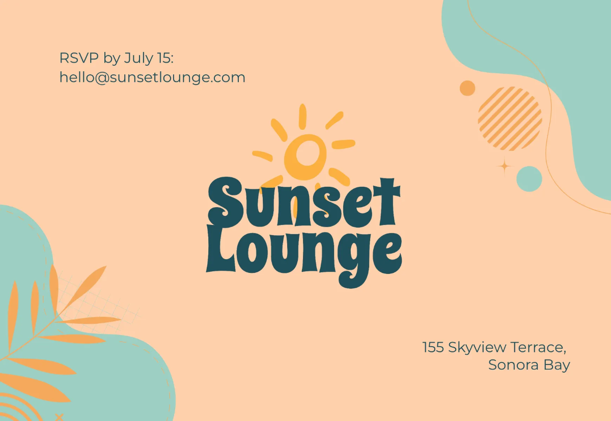 Free Half Fold Invitation Card Template to Edit Online