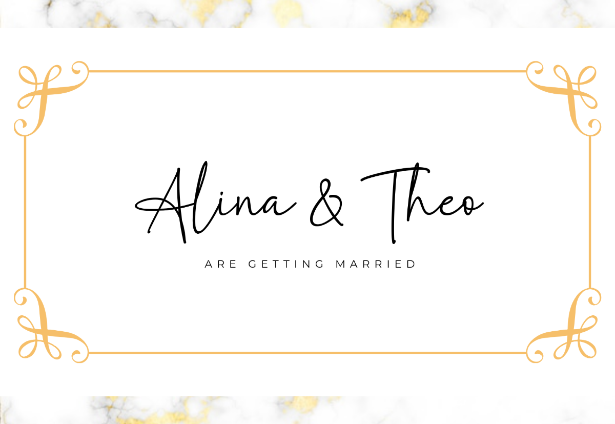 Free Half Fold Wedding Card Template