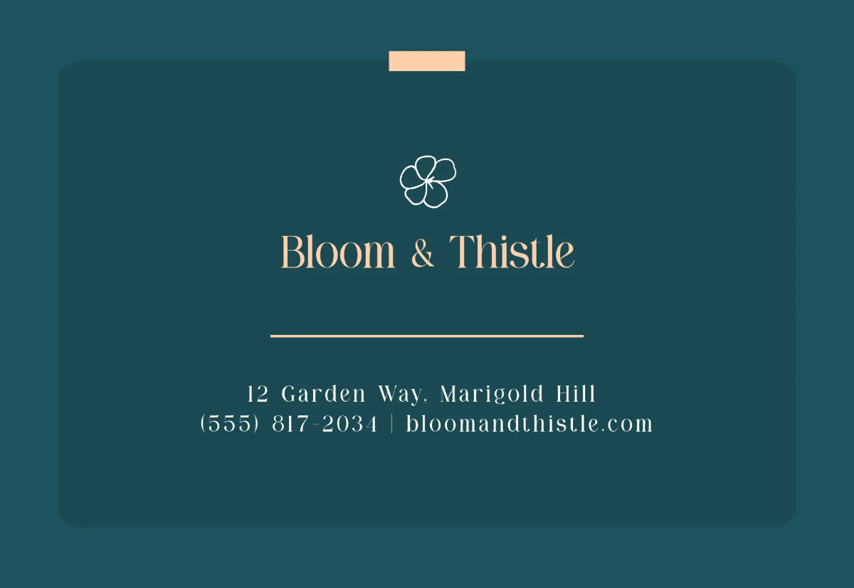 Free Floral Half Fold Card Template to Edit Online