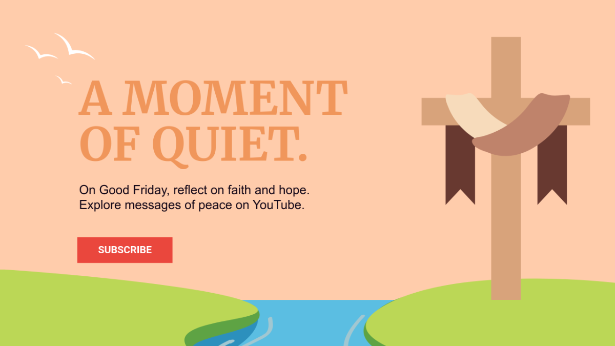 Free Good Friday YouTube Ad Template to Edit Online