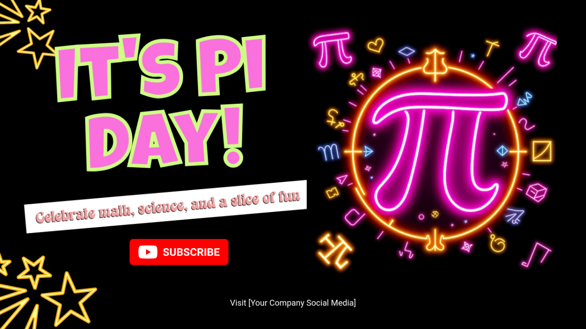Free Pi Day YouTube Ad Template to Edit Online