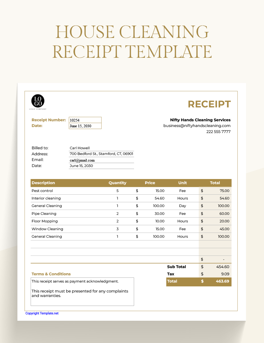 Receipt Layout Word Templates Design Free Download Template net