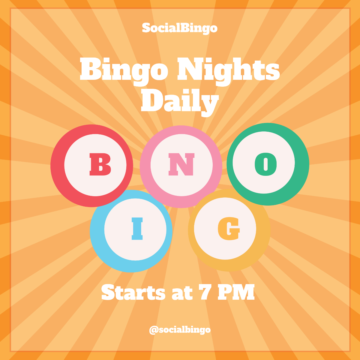 Free Bingo Instagram Post Template