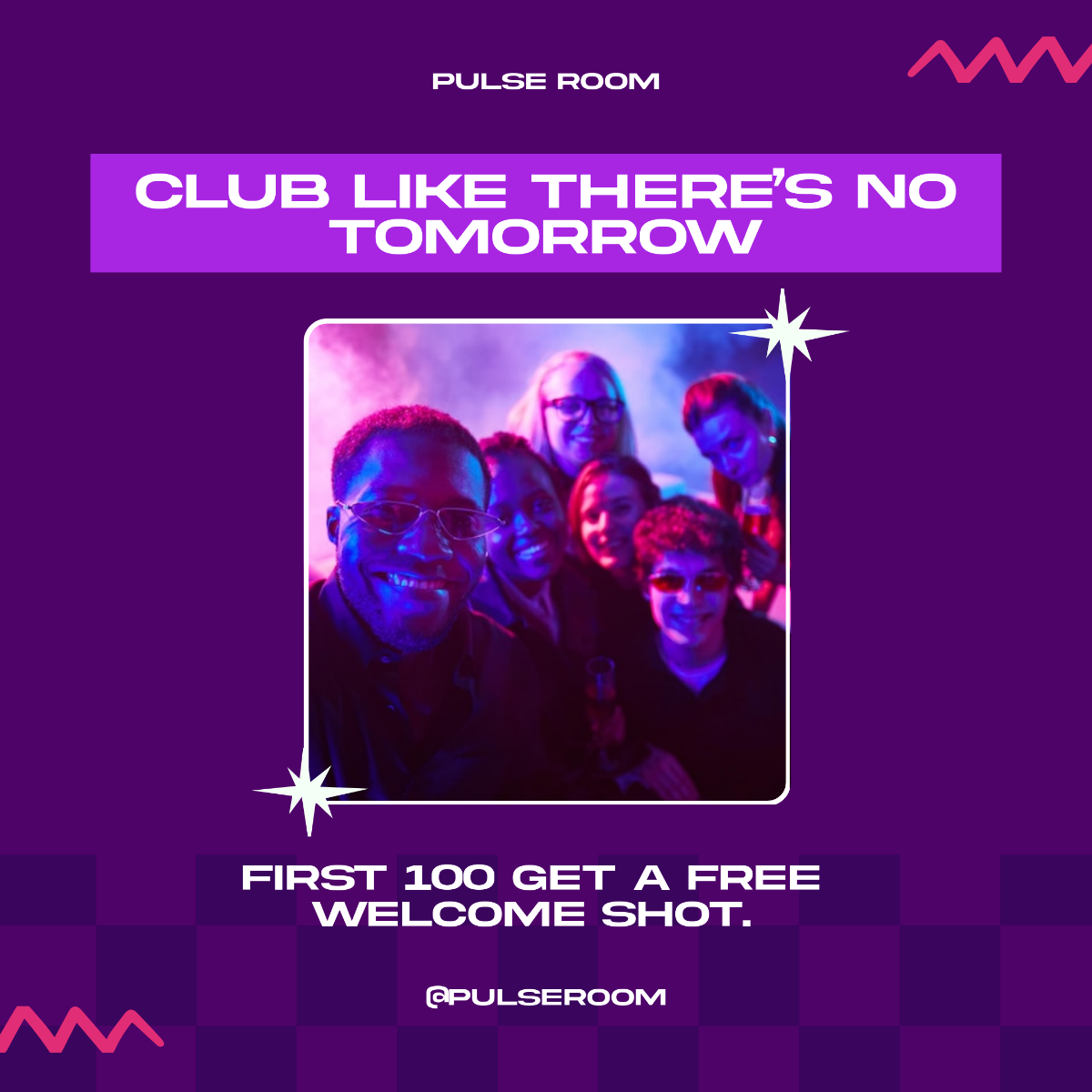 Free Modern Club Instagram Post Template