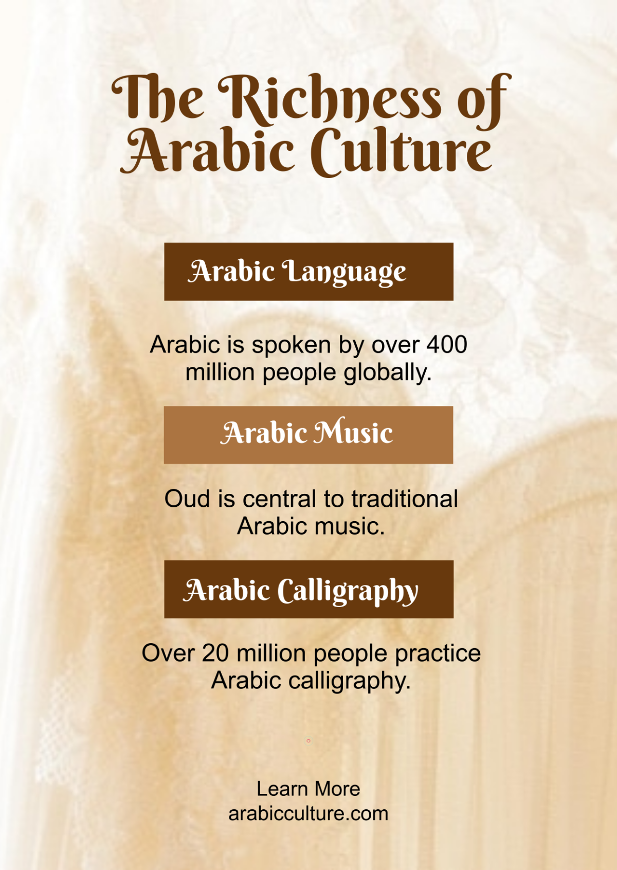 Aesthetic Arabic Infographic Template