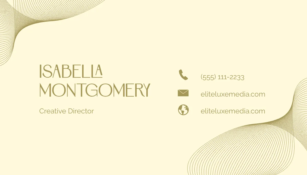 Free Luxury Arabic Business Card Template to Edit Online