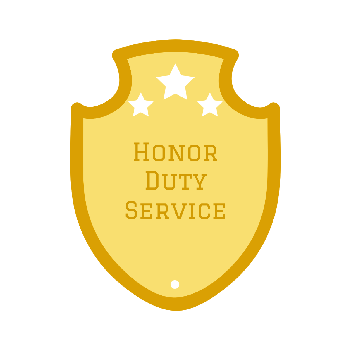 Free Gold Police Badge Icon Template to Edit Online
