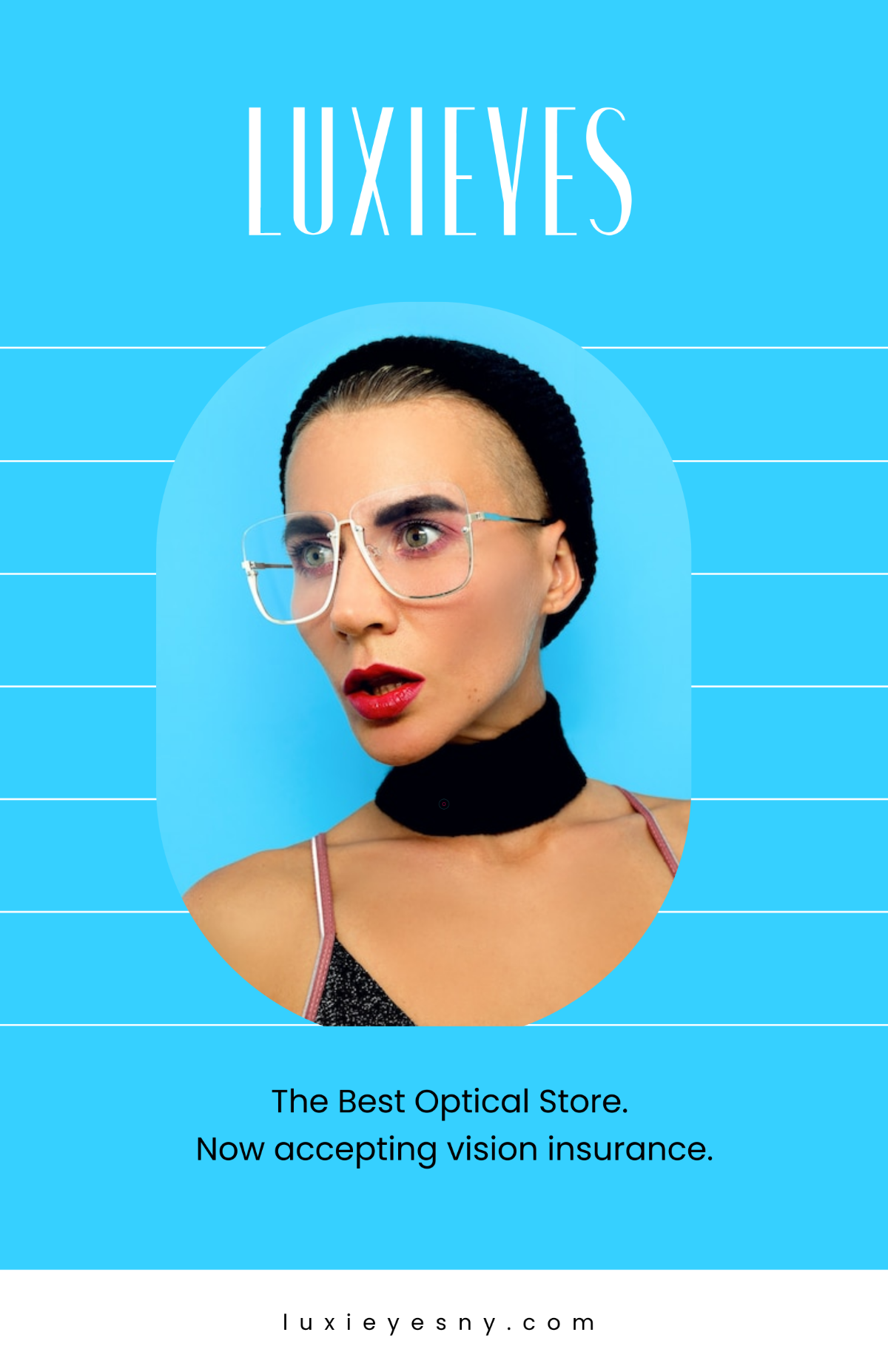 Free Optical Store Advertising Poster Template