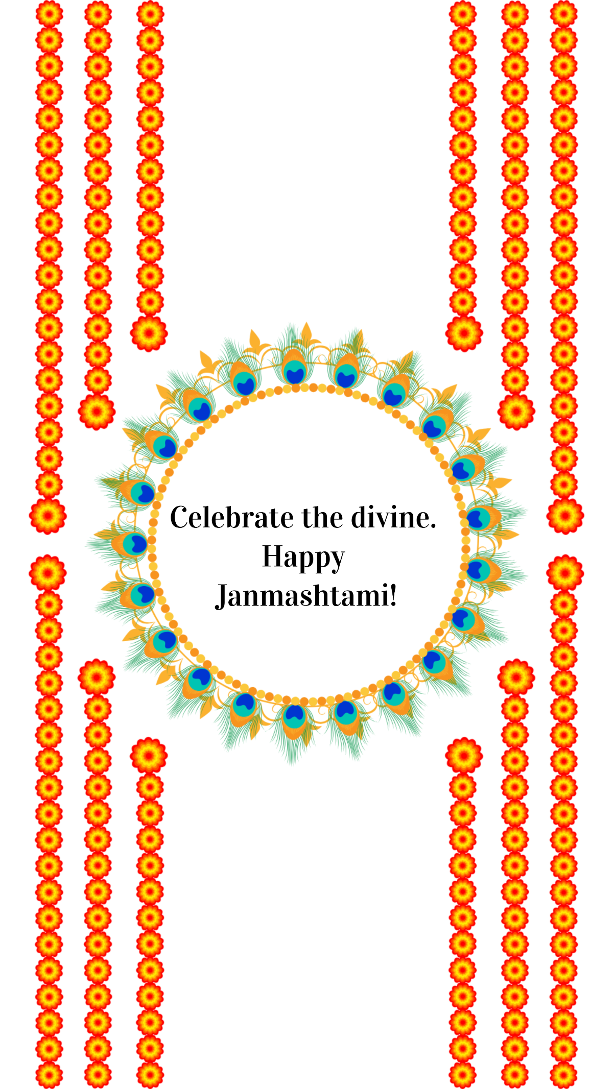 Free Janmashtami Festival Quotes Template