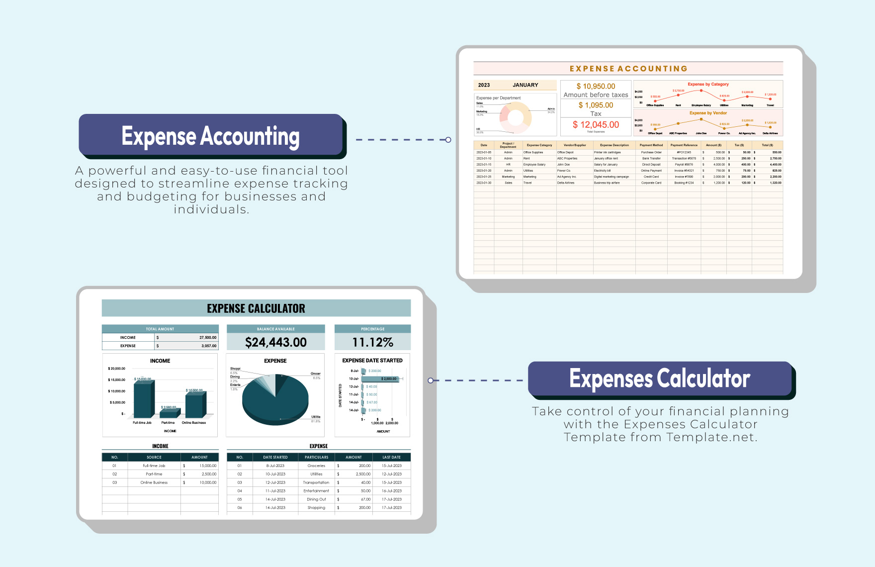 10+ Expense & Budget Boss Template Bundle