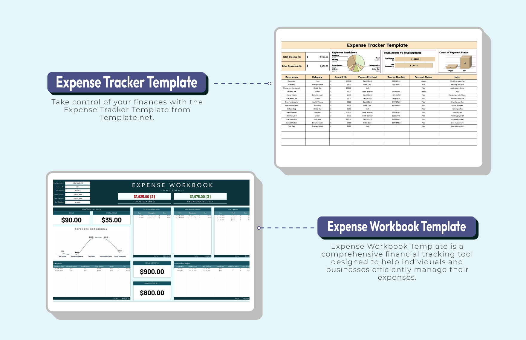 10+ Expense & Budget Boss Template Bundle