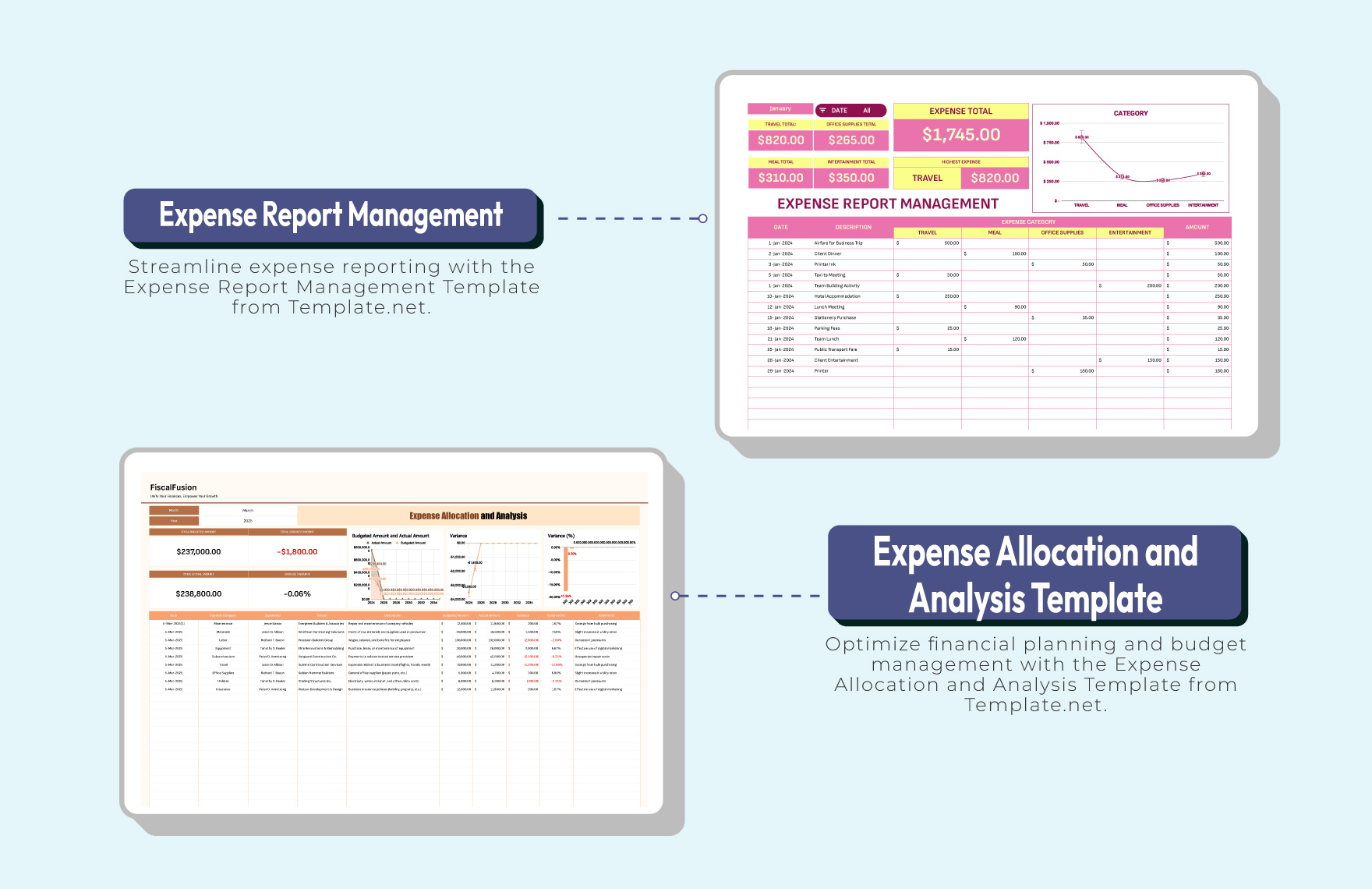 10+ Expense & Budget Boss Template Bundle