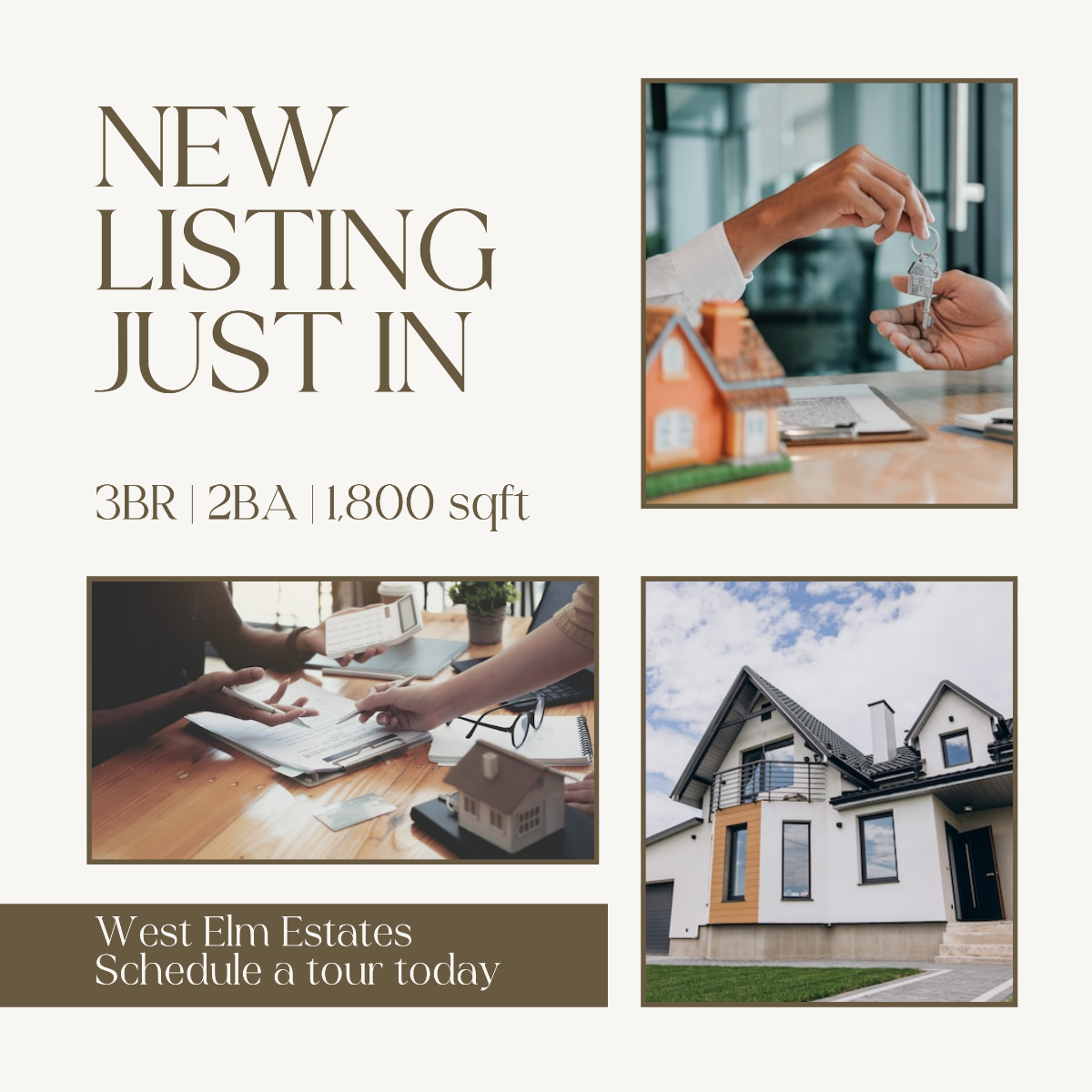 Free Real Estate Facebook Post Template to Edit Online