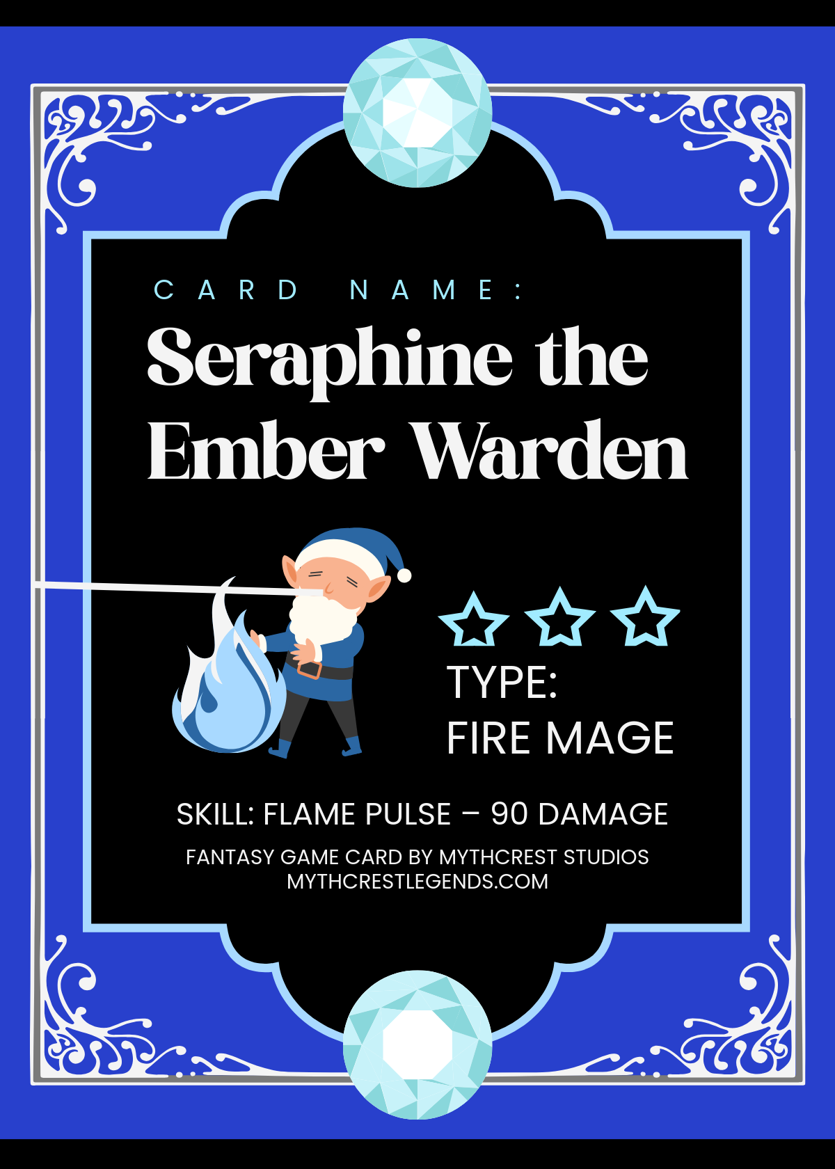 Free Fantasy Game Card Template to Edit Online