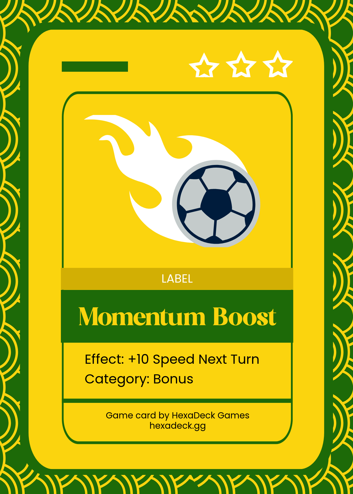 Free Modern Game Card Text Template to Edit Online