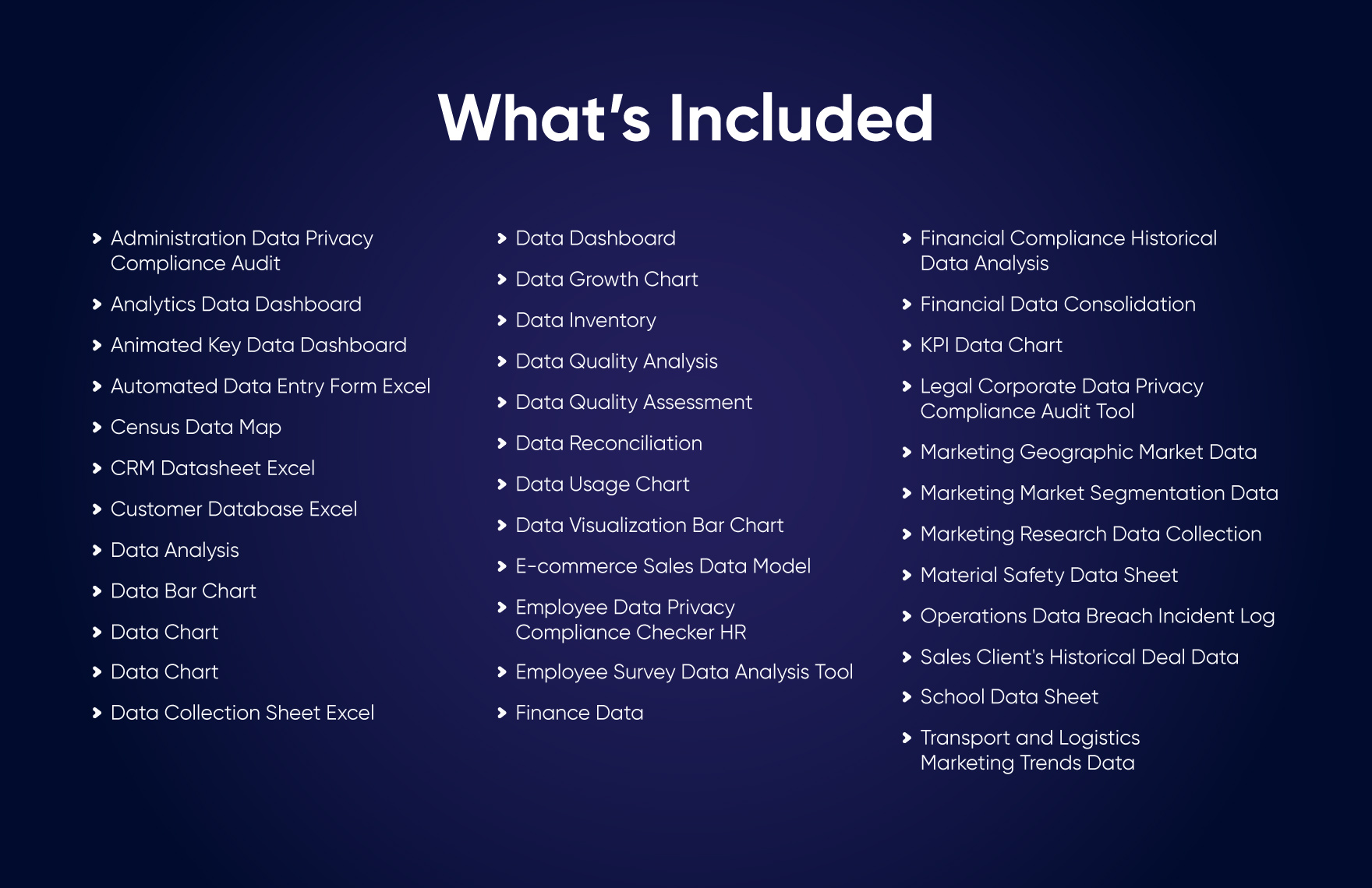 35+ All-in-One Data Toolkit Template Bundle