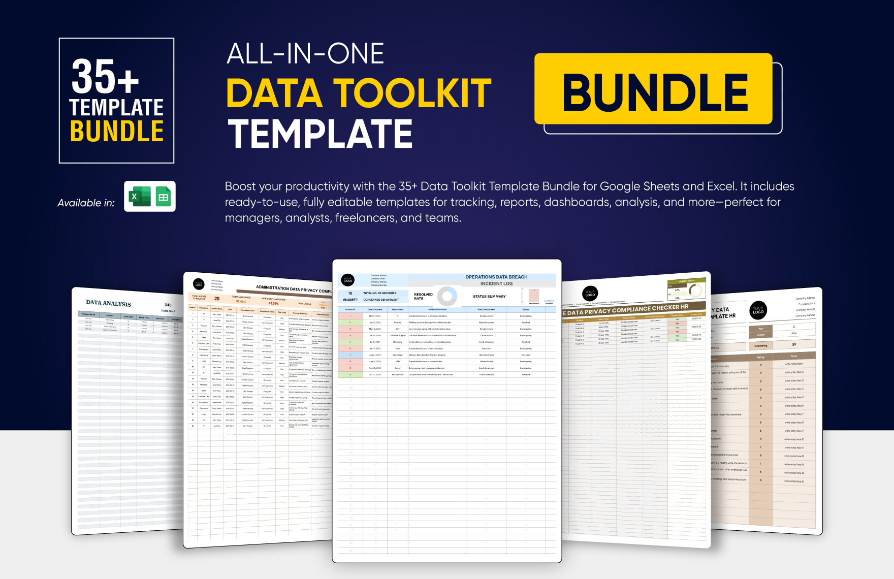 35+ All-in-One Data Toolkit Template Bundle in Excel, Google Sheets to Download