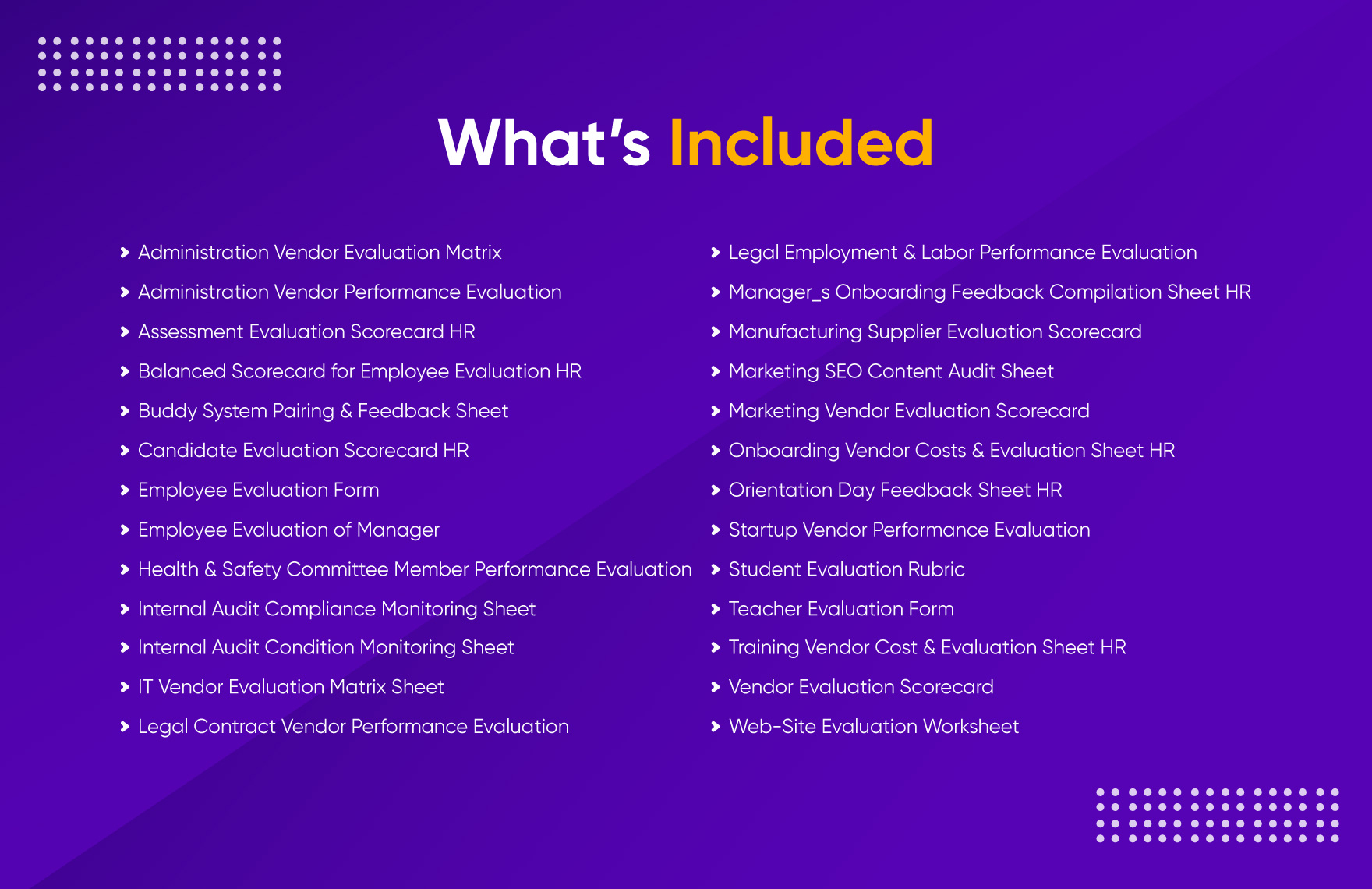 25+ Ready-to-Use Evaluation Template Bundle