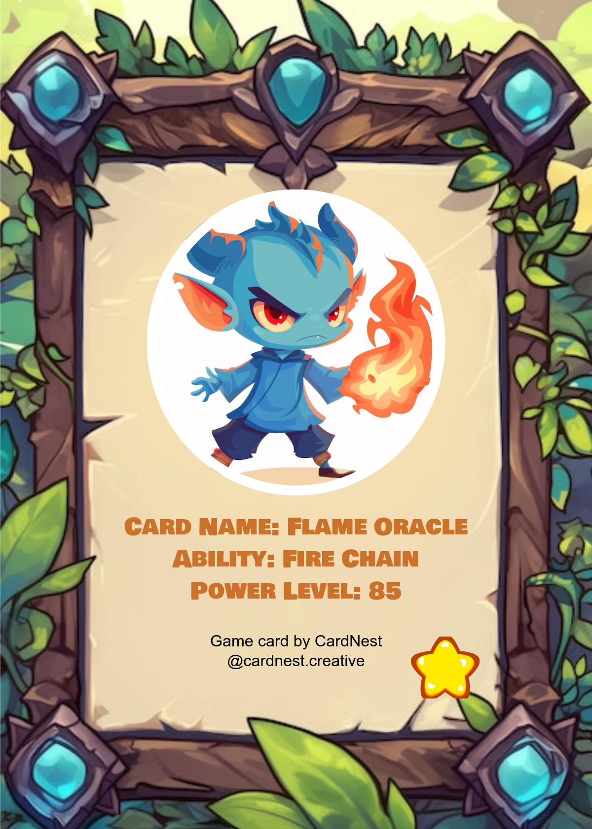 Free Creative Game Card Border Template to Edit Online