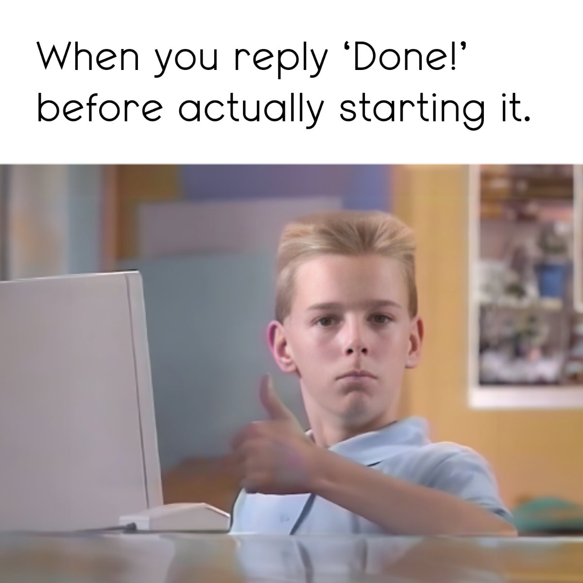Free Work From Home Meme Template