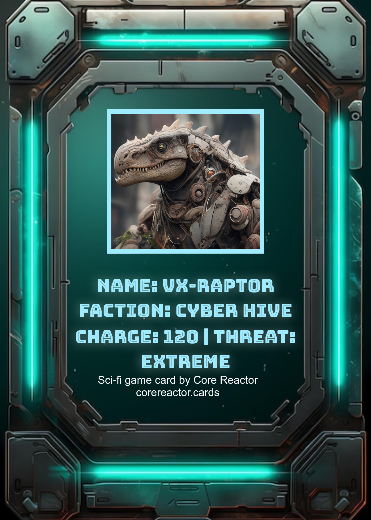 Free Sci-Fi Game Card Template to Edit Online