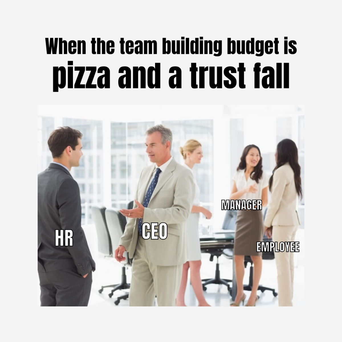 Free HR and CEO Discussing Meme Template
