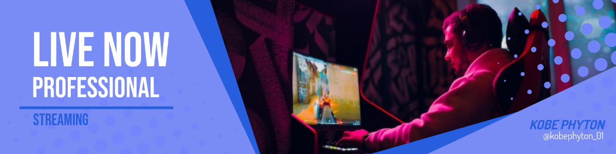 Free Professional Twitch Channel Banner Template