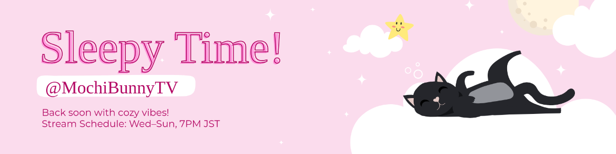 Free Kawaii Twitch Banner Template