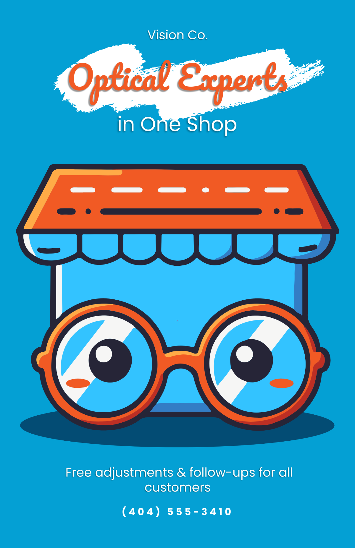 Free Optical Store Shop Design Template to Edit Online