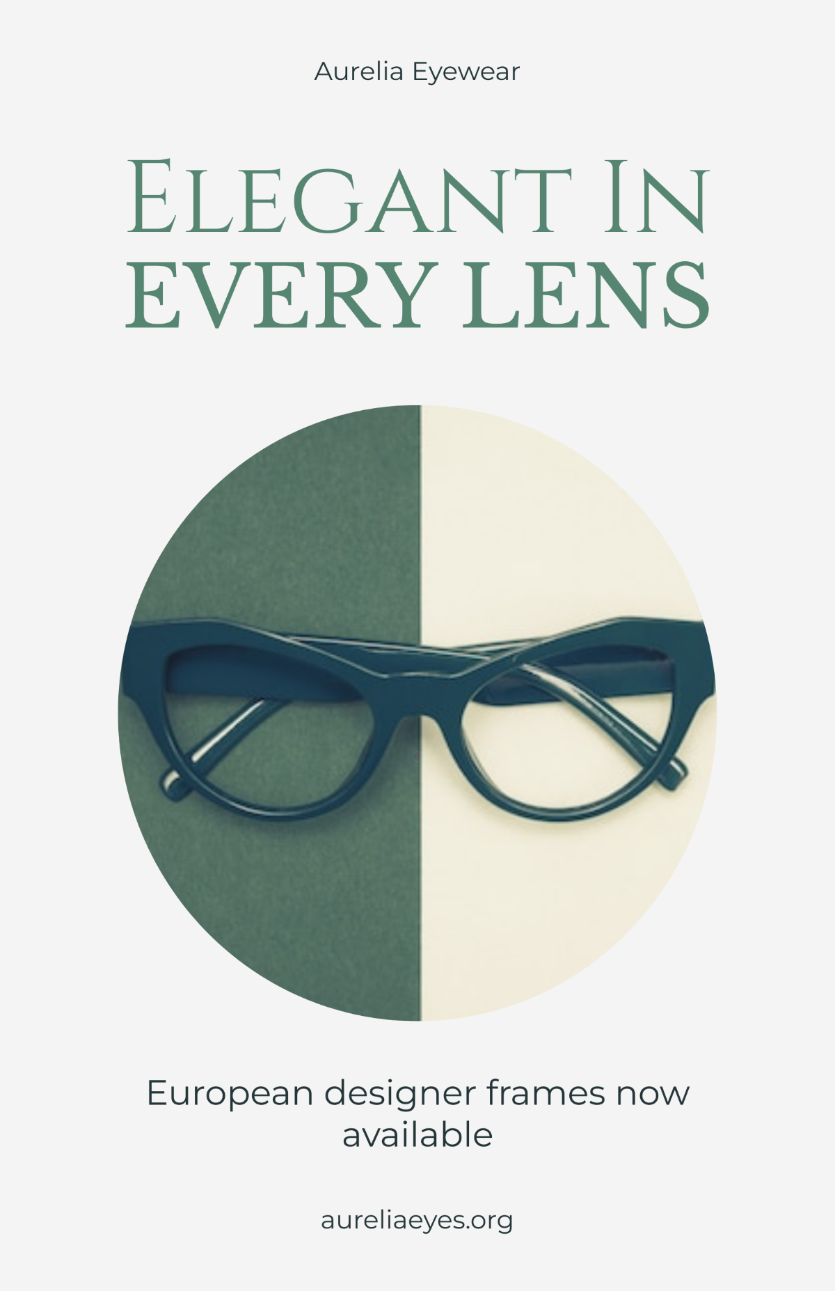 Free Elegant Optical Store Template to Edit Online