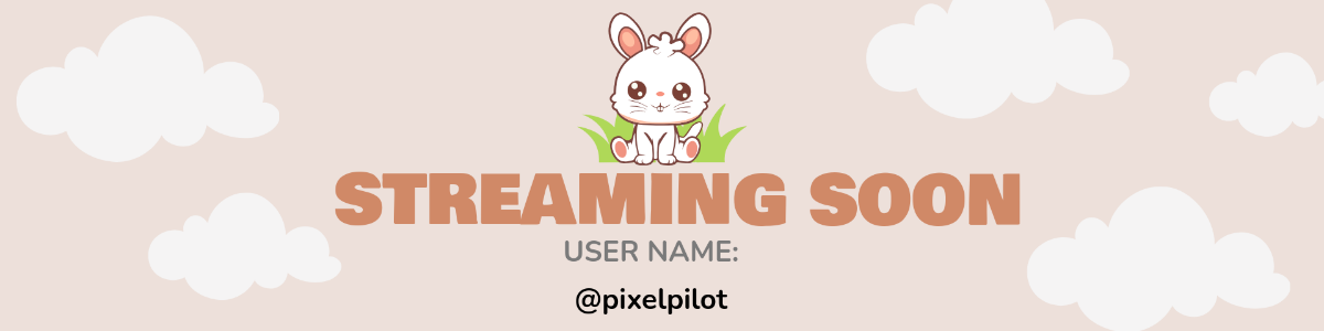 Free Simple Twitch Username Banner Template