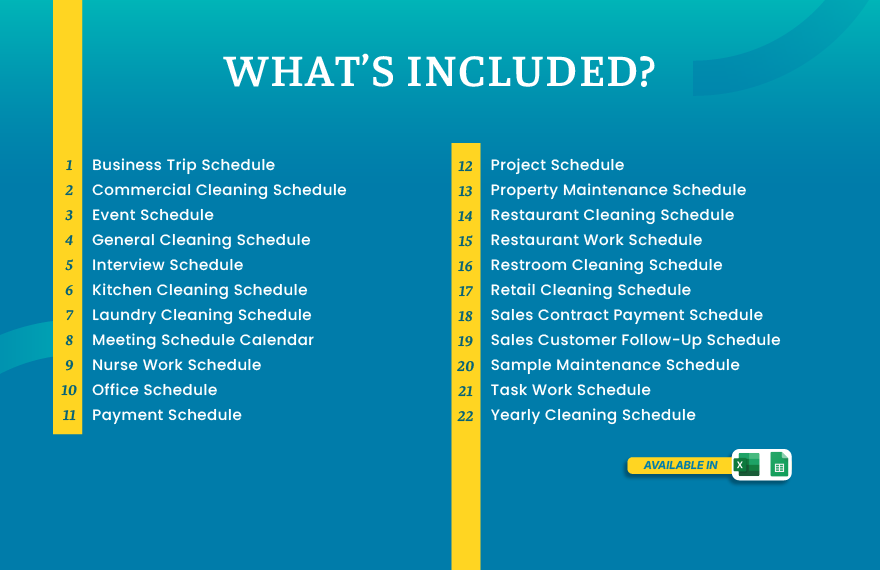 20+ Smart Schedule Pro Template Bundle