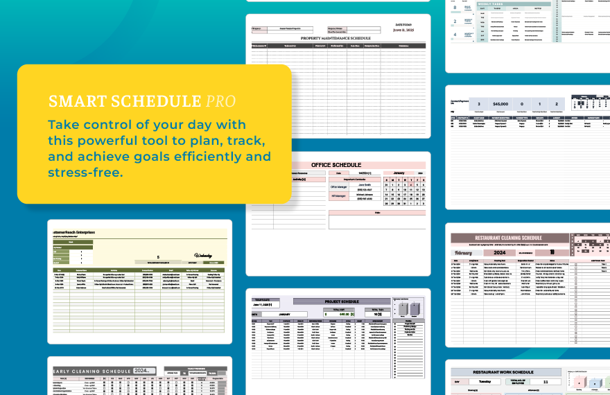 20+ Smart Schedule Pro Template Bundle