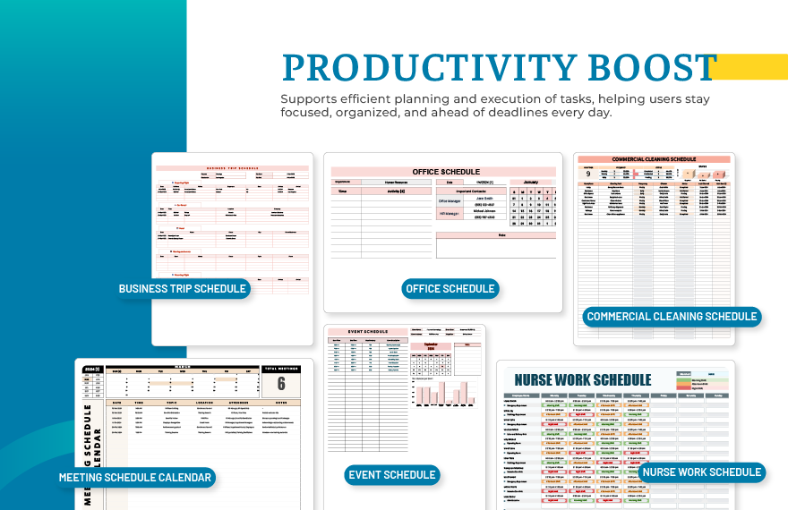20+ Smart Schedule Pro Template Bundle