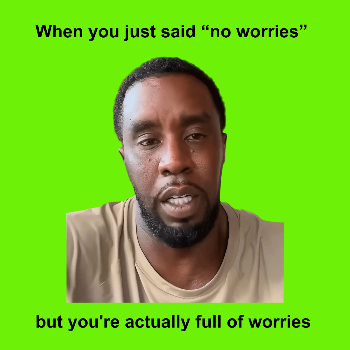 Free Diddy Meme Template