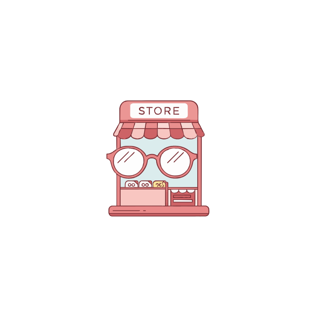 Optical Store Icon Template