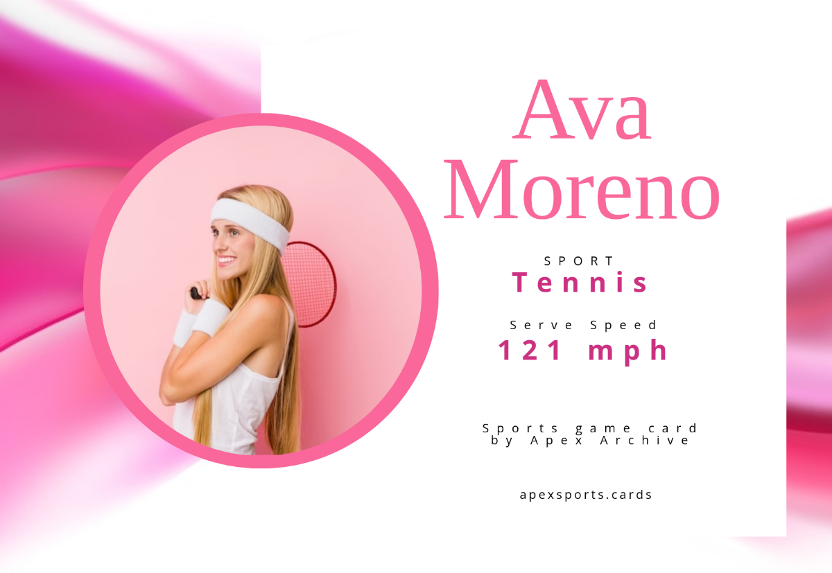 Free Aesthetic Sports Game Card Template to Edit Online
