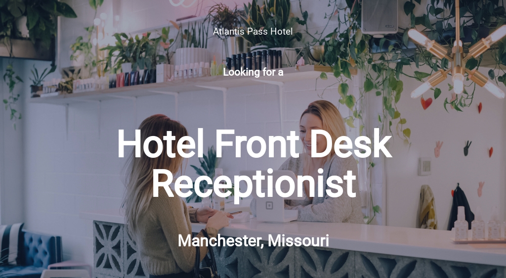 Application Letter For Hotel Receptionist Template Go vrogue.co