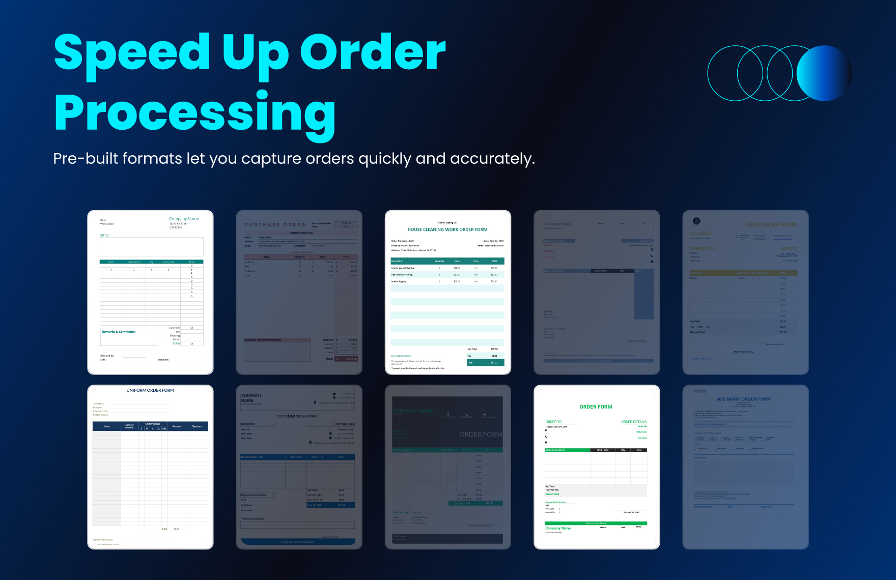 50+ Pro Order Form Toolkit Template Bundle