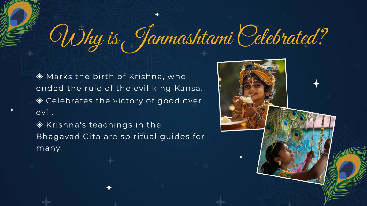 Free Janmashtami Presentation Template to Edit Online