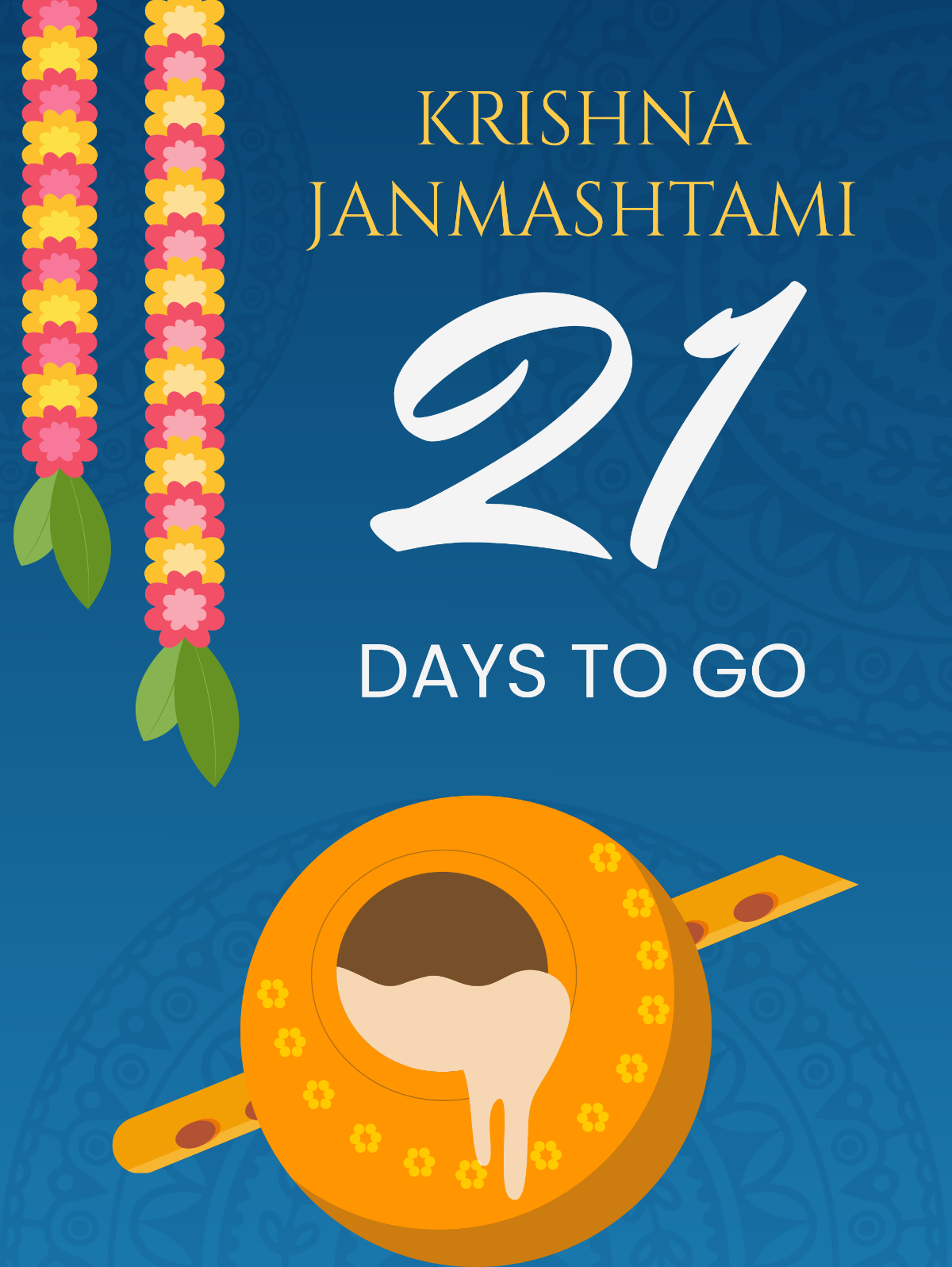 Free Janmashtami Countdown Template