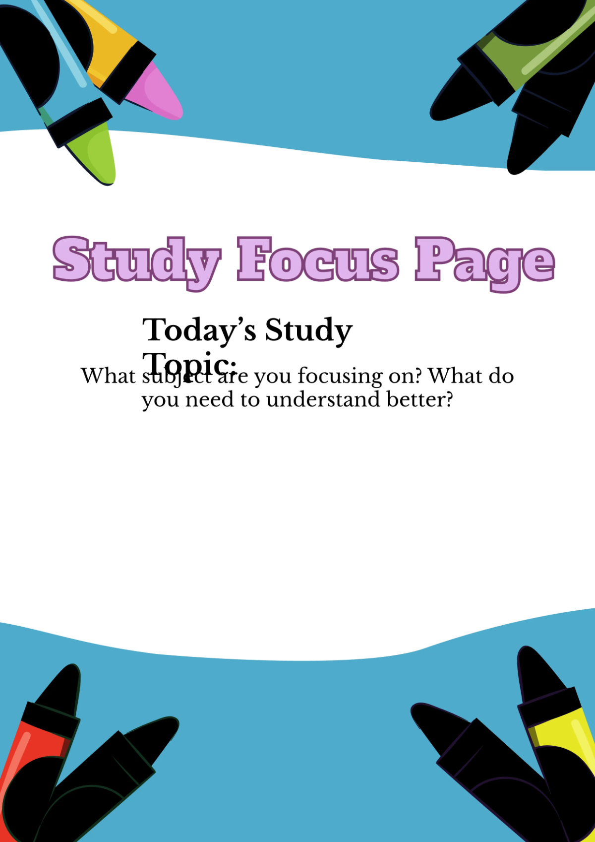 Free School Workbook Template to Edit Online