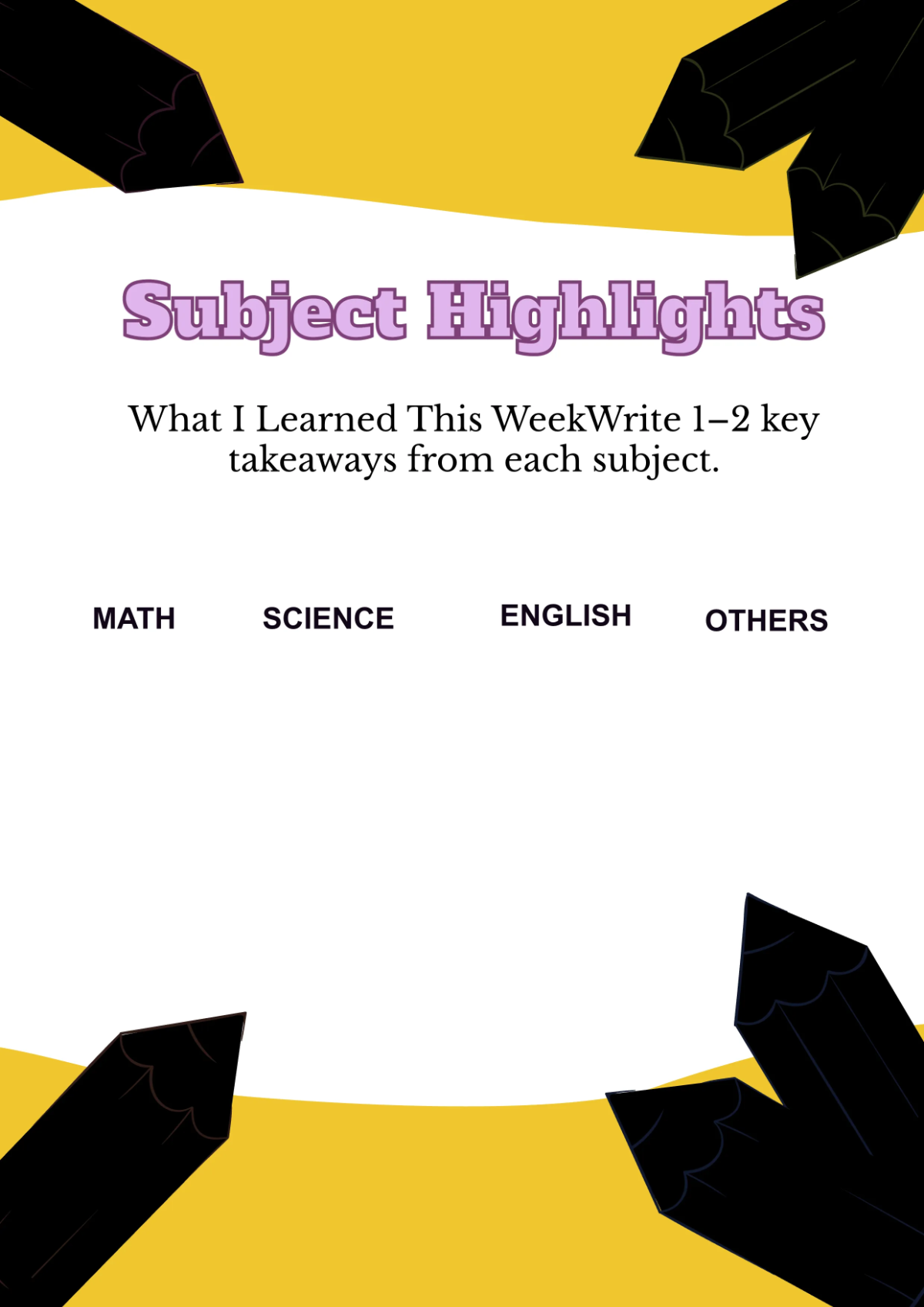 Free School Workbook Template to Edit Online