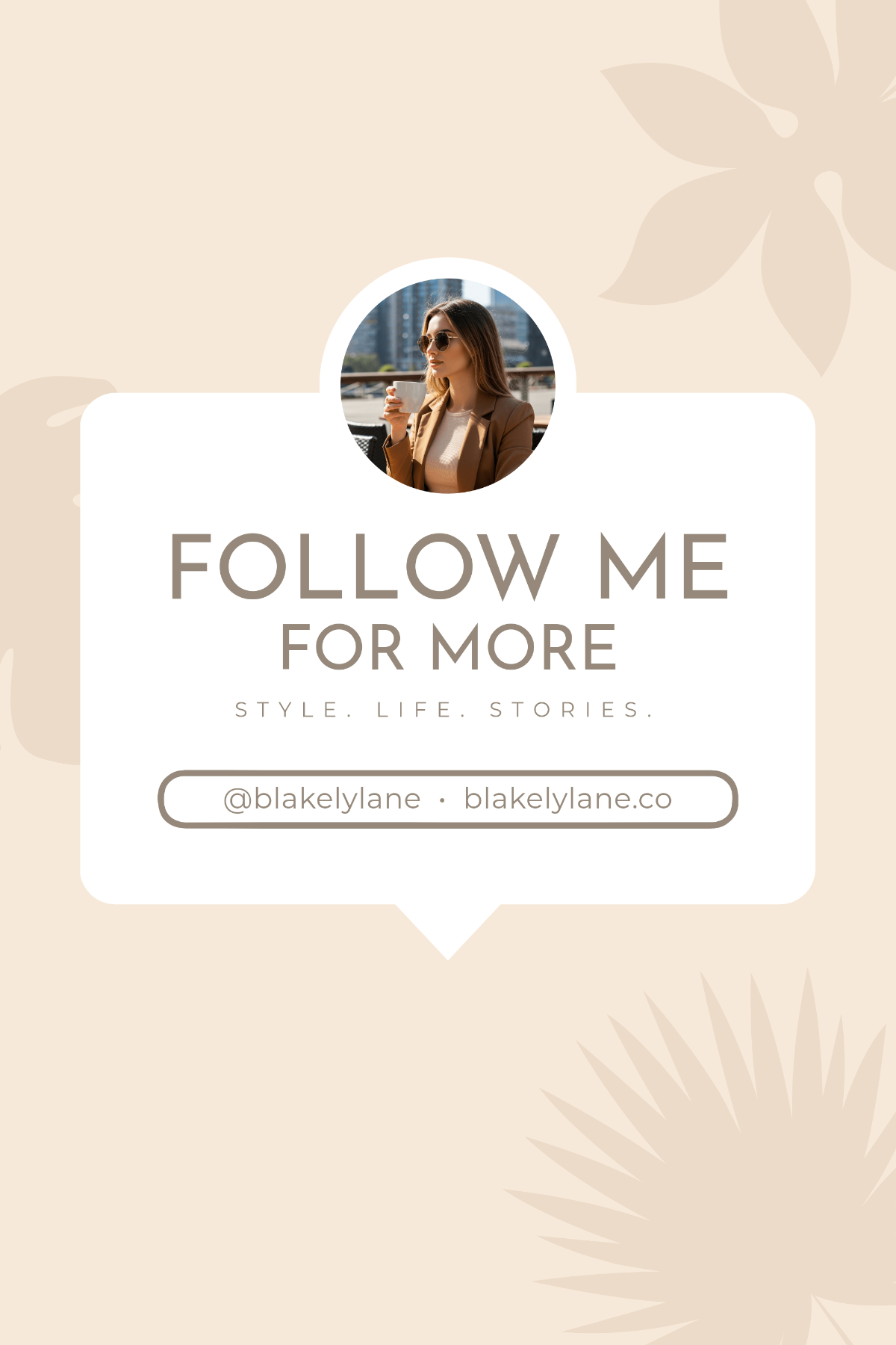 Free Follow Me Pinterest Pin Template to Edit Online