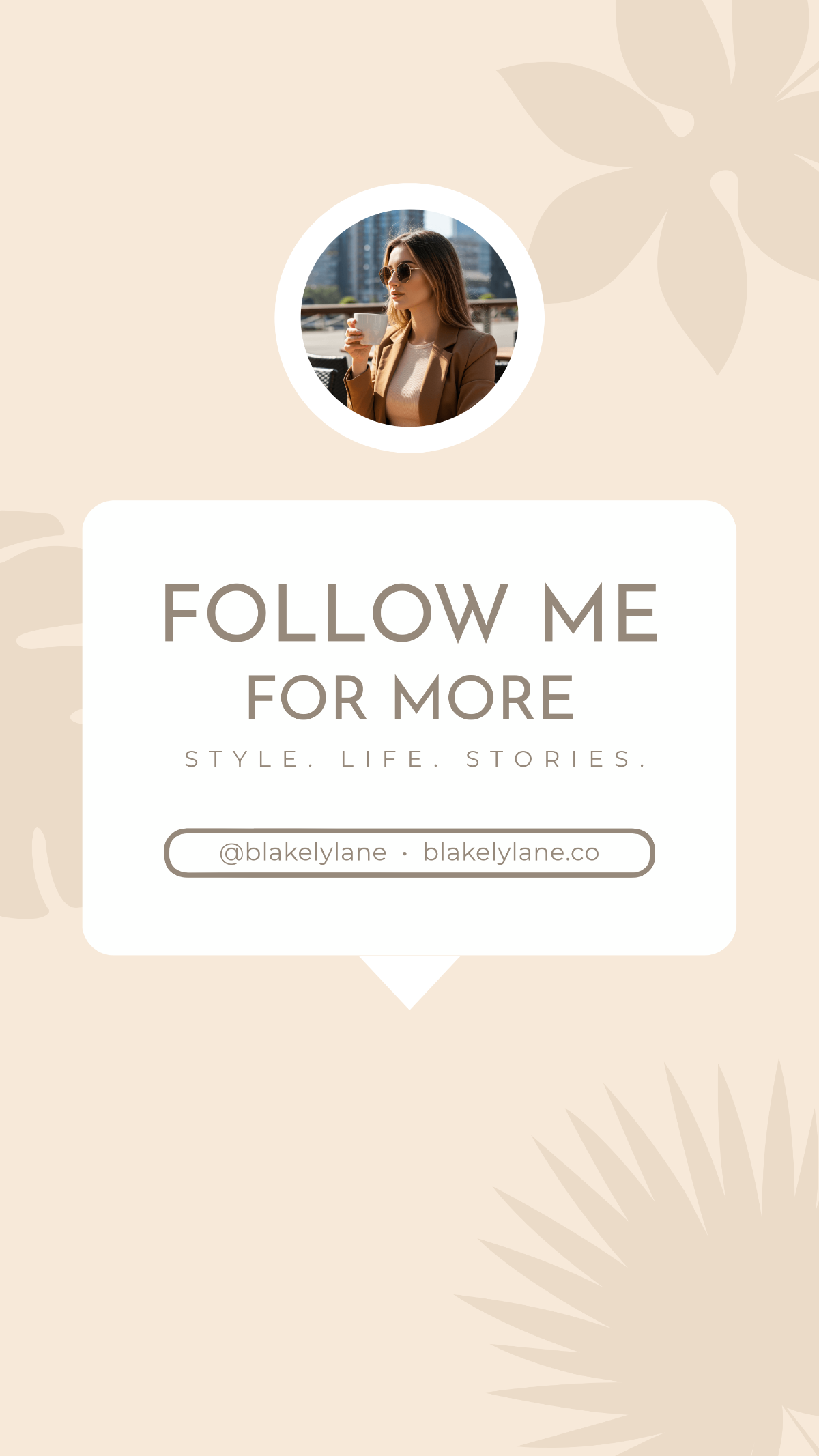 Free Follow Me Facebook Story Template