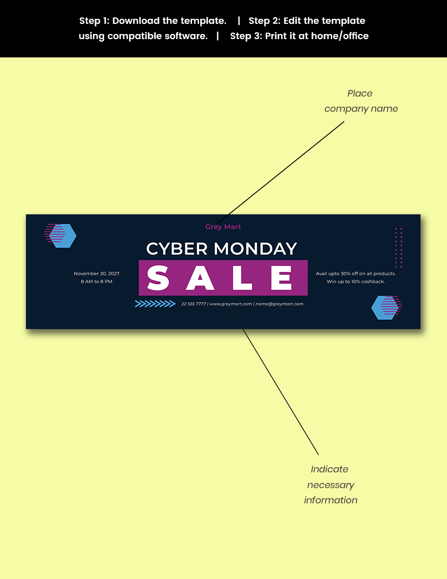 Cyber Monday Banner Template